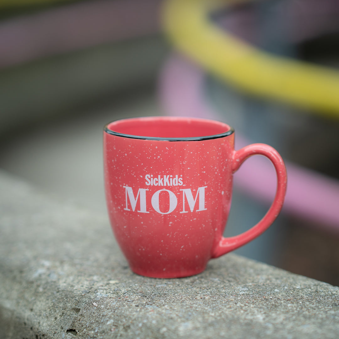 Ceramic Mug<br> SickKids Mom<br> Coral Pink