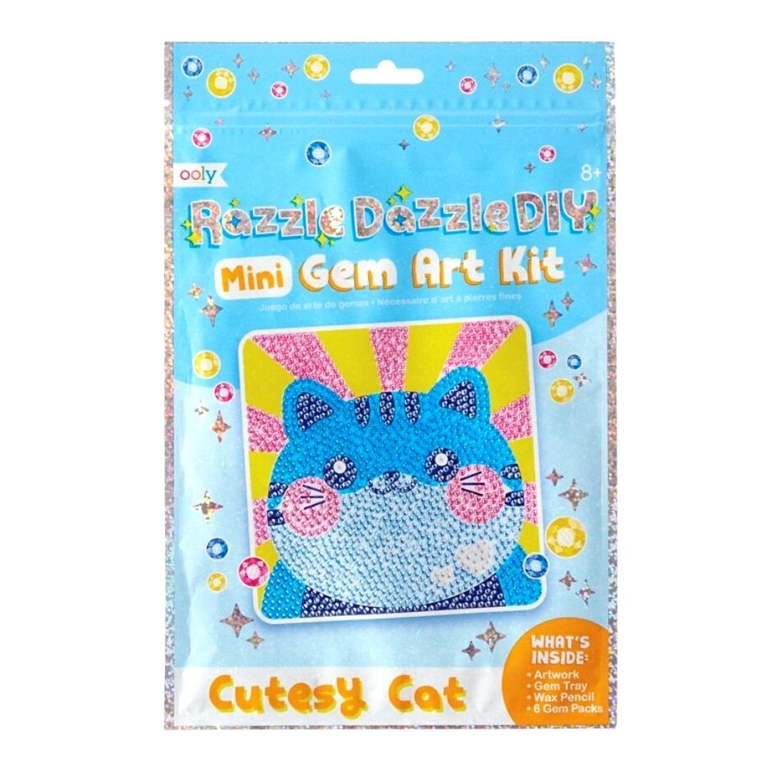 Ooly<br> Razzle Dazzle<br> DIY Mini Gem Art Kit<br> Cutesy Cat