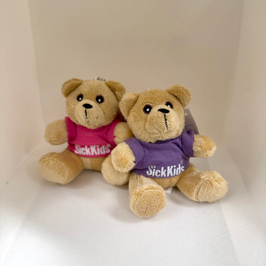 SickKids Clip-On Teddy Bear (Assorted/4")