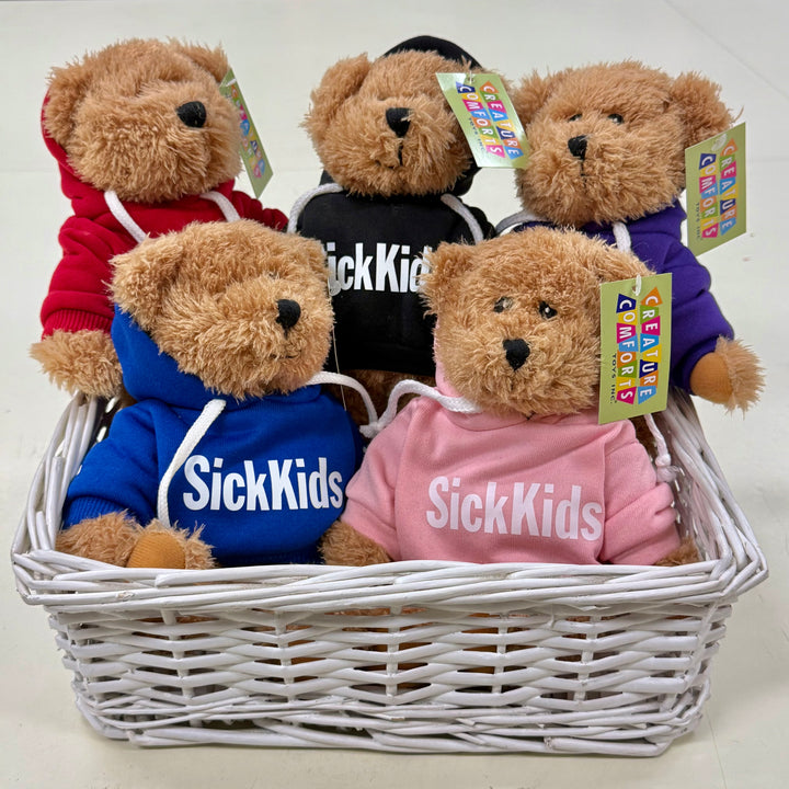 SickKids Teddy Bear with Hoodie (Light Brown/10")