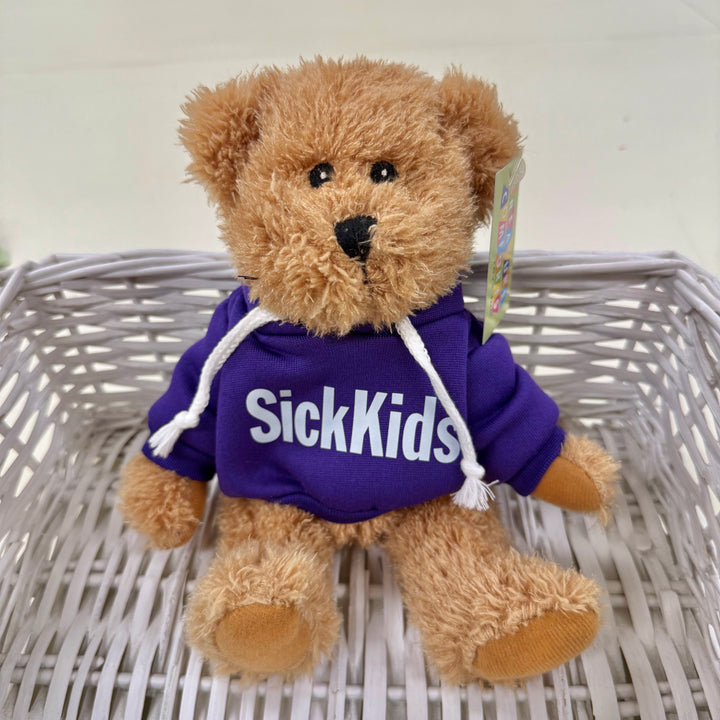 SickKids Teddy Bear with Hoodie (Light Brown/10")