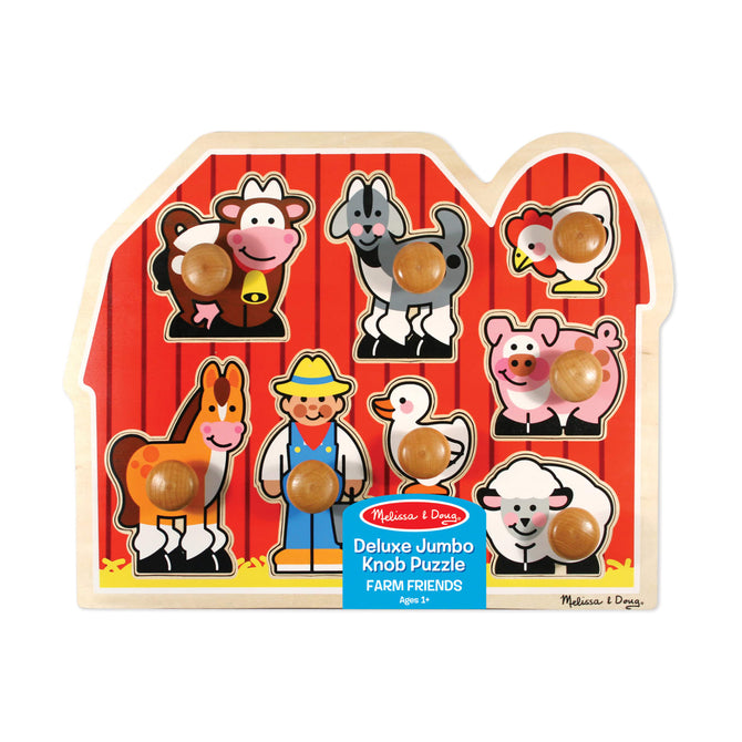 Knob Puzzle<br> Melissa & Doug<br> Farm Friends