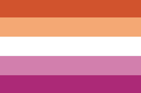 Medium Lesbian Sunset Flag (12"x18")