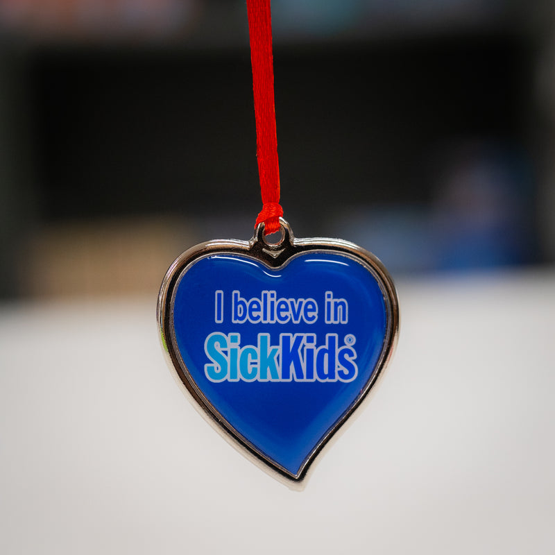 I Believe in SickKids<br> Heart Ornament