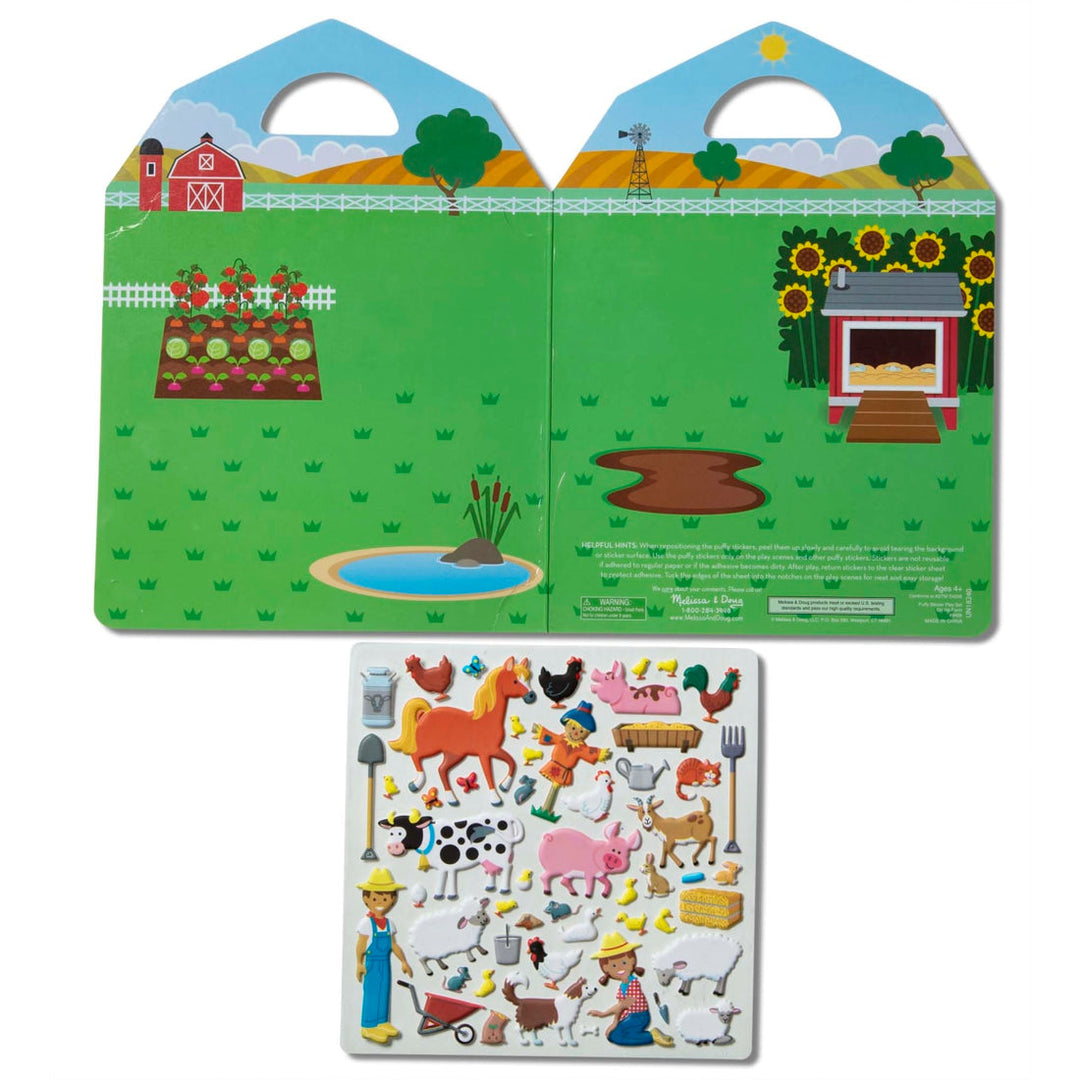 Sticker Book<br> Melissa & Doug<br> Puffy Sticker Play Set<br> On the Farm