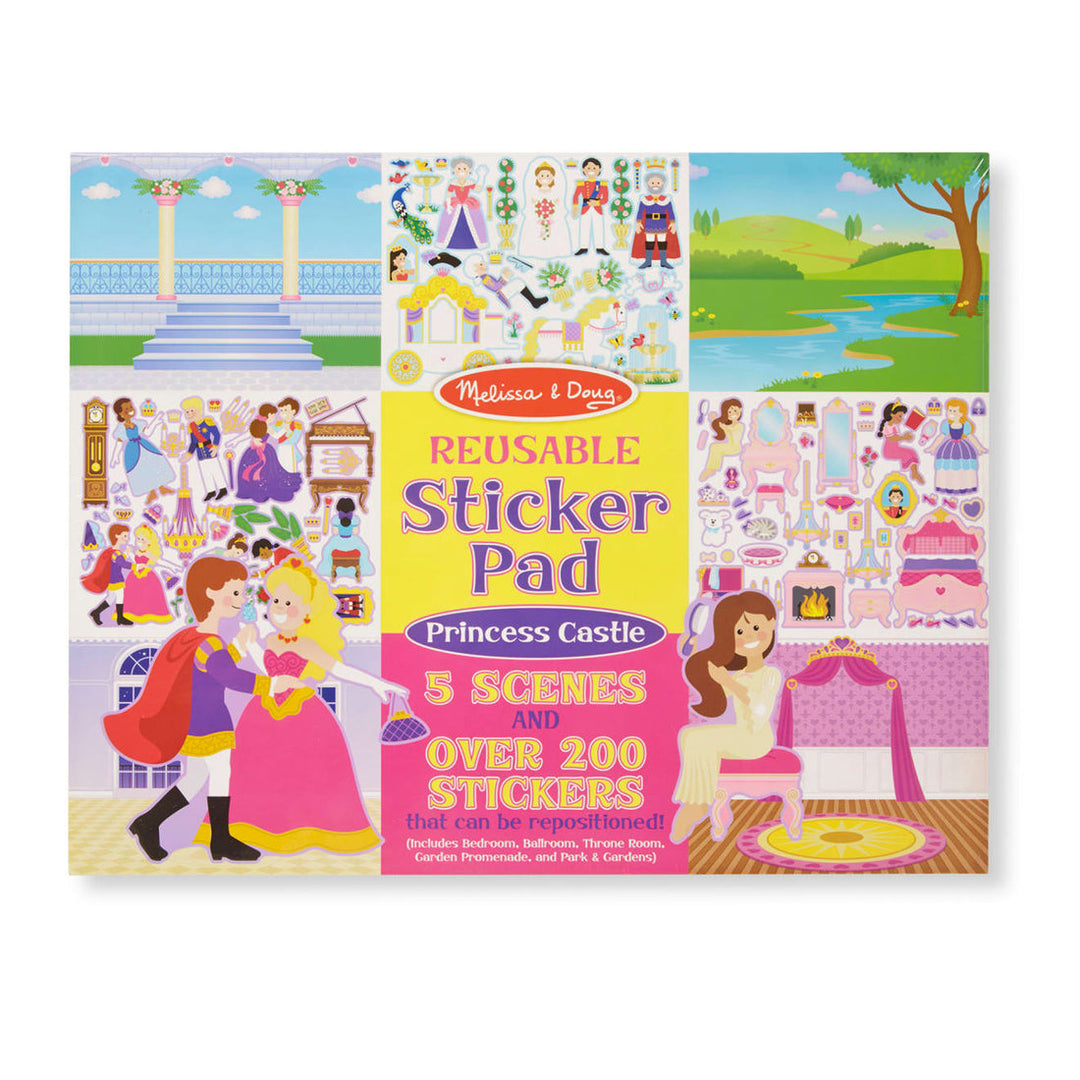 Sticker Book<br> Melissa & Doug<br> Reusable Sticker Pad<br> Princess Castle