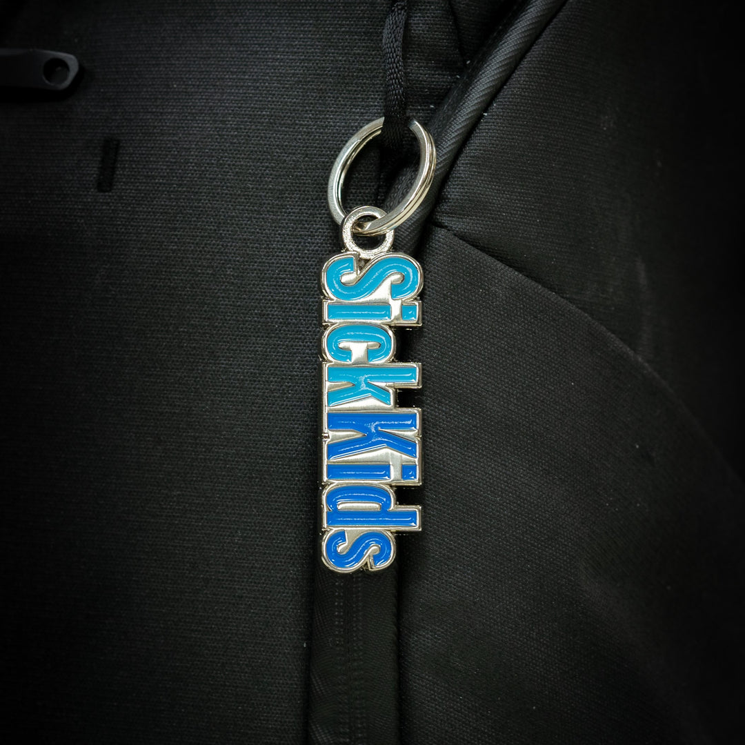 Keychain<br> SickKids Logo<br> Double-Blue