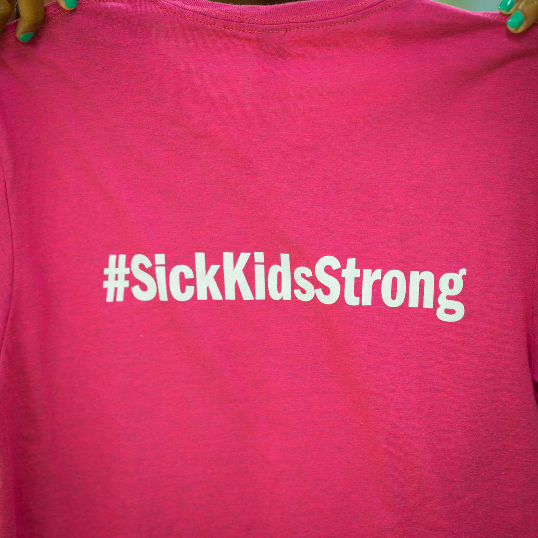 Adult T-Shirt<br> SickKids Skyline<br> (Berry)