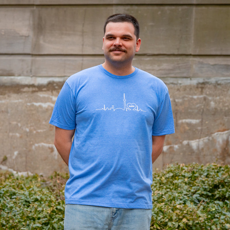 Adult SickKids<br> Skyline T-Shirt<br> (Heather Royal)