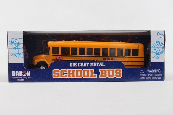Daron<br> School Bus<br> Die-Cast Metal (7.5")