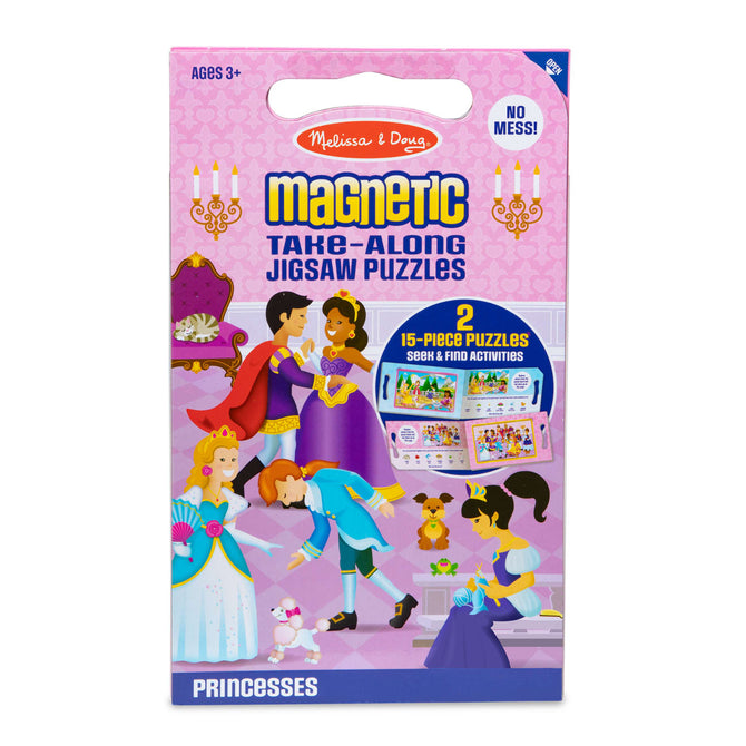 Magnetic Jigsaw Puzzle<br> 15 Pieces<br> Melissa & Doug<br> Princesses
