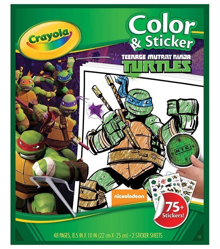 Activity Book<br> Crayola<br> Colour & Sticker<br> TMNT