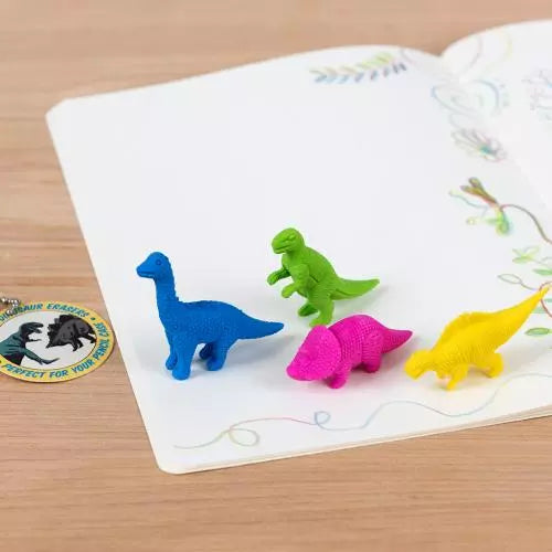 Eraser Set<br> Rex London<br> Dinosaurs (4-Pack)