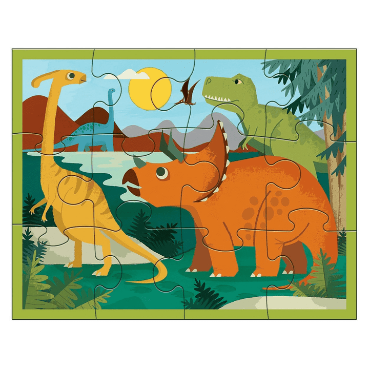 Jigsaw Puzzle<br> 12 Pieces<br> Mudpuppy<br> Dinosaur Park