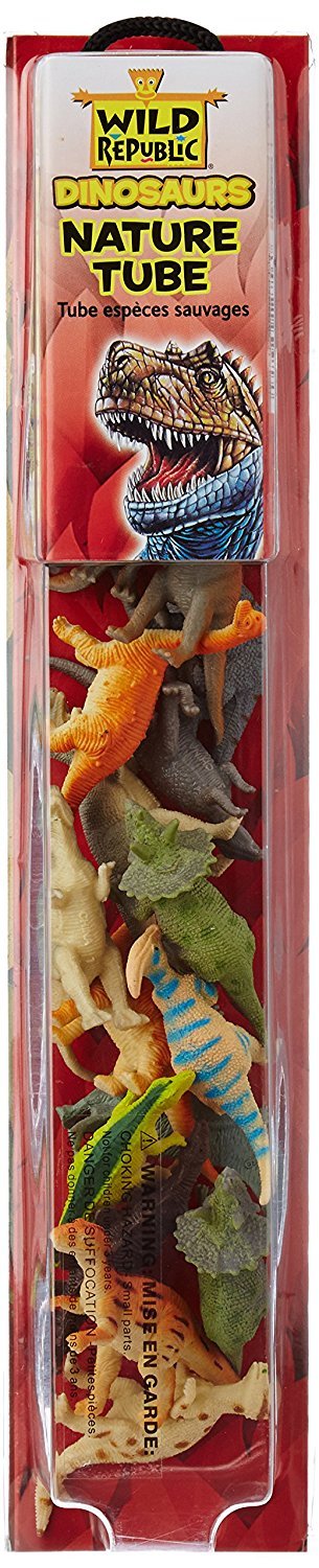 Wild Republic<br> Nature Tube<br> Dinosaurs<br> (18-Pieces)