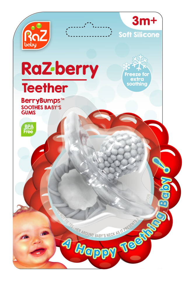 Razbaby<br> Razberry Teether<br> Cookies and Cream