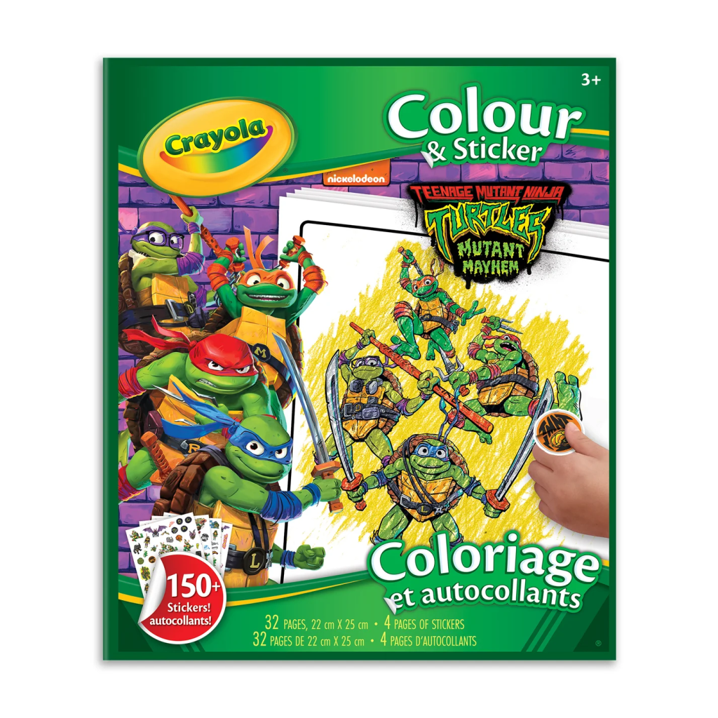 Activity Book<br> Crayola<br> Colour & Sticker<br> TMNT