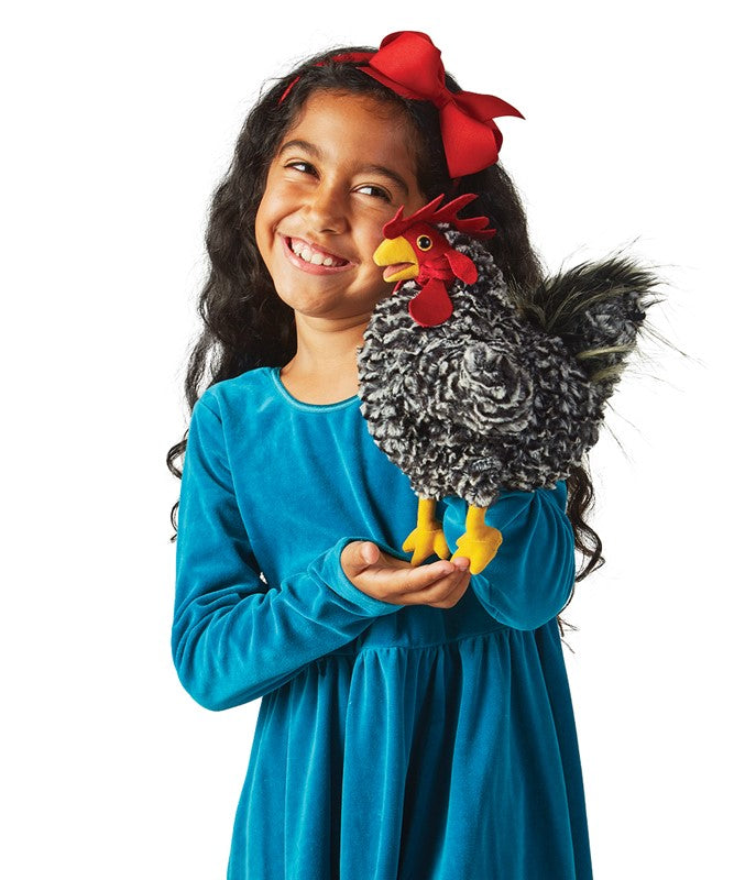 Folkmanis<br> Puppet<br> Barred Rock Rooster (12")