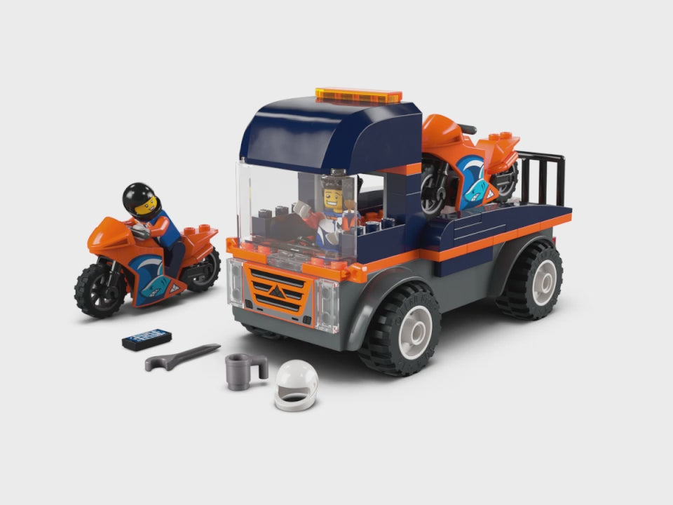 LEGO City<br> Motorcycle Transporter<br> 60491