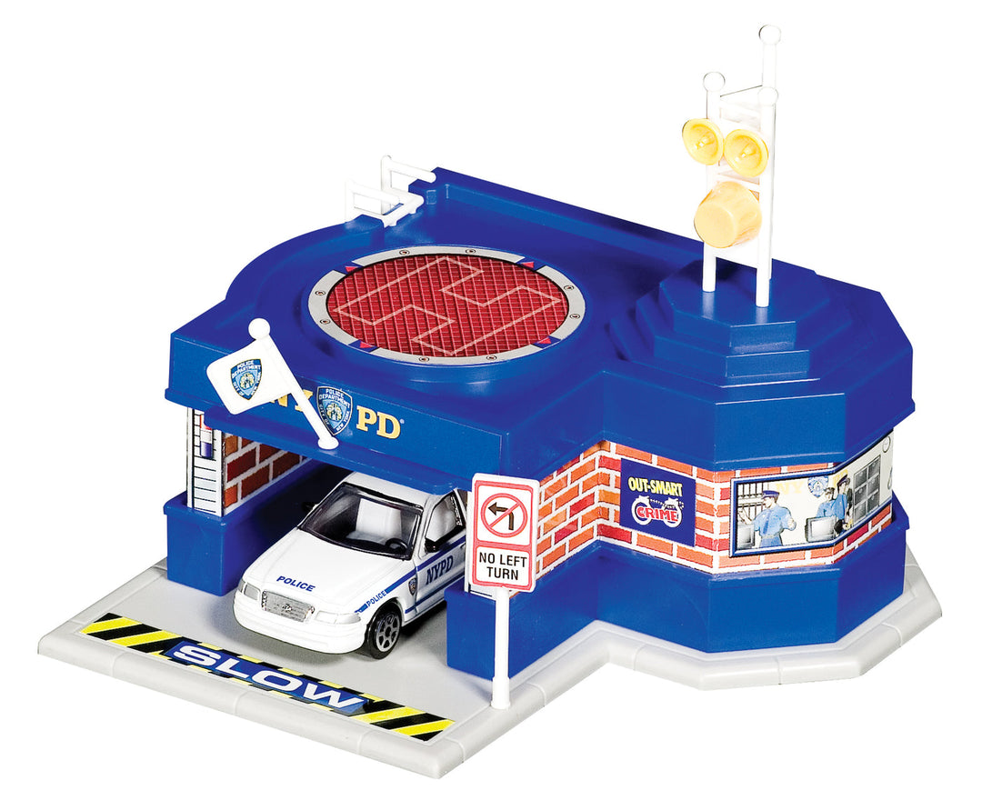 Daron<br> NYPD Fire Station (Mini)<br> (with Police Car)