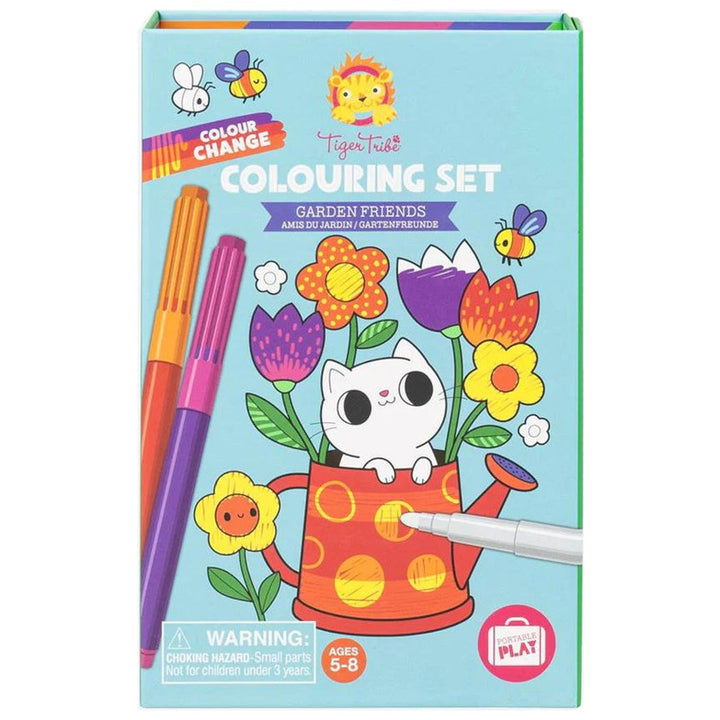 Tiger Tribe<br> Colour Change<br> Colouring Set<br> Garden Friends