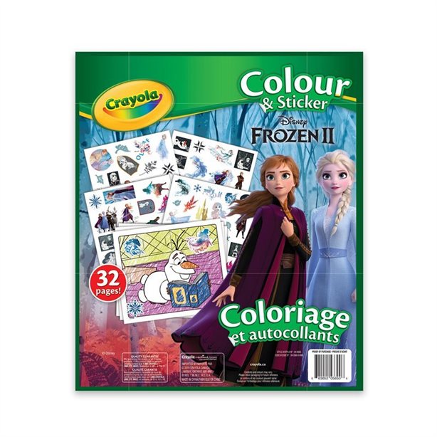 Activity Book<br> Crayola<br> Colour & Sticker<br> Frozen II