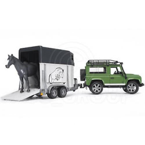 Bruder<br> Land Rover Defender<br> Vehicle With Horse & Trailer<br> <u>[Local Pick Up Only]</u>