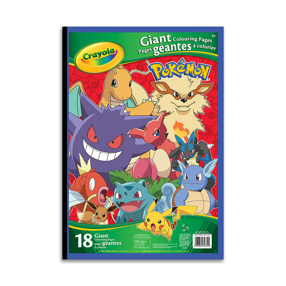 Colouring Book<br> Crayola<br> Giant Fun Pad<br> Pokemon