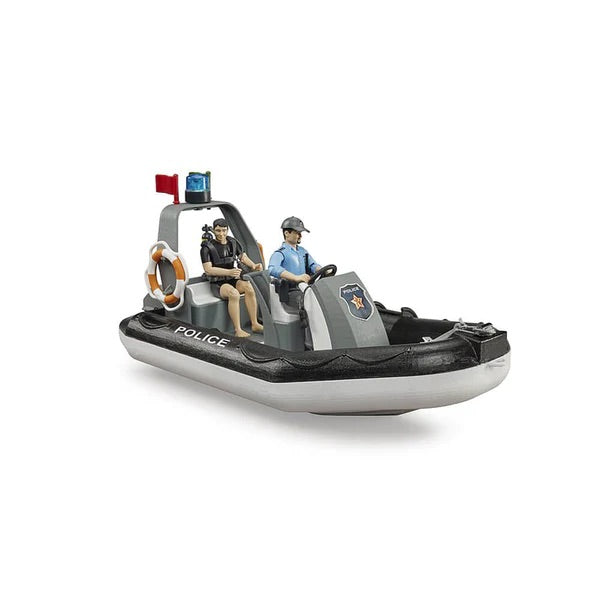 Bruder<br> Police Boat<br> (with light and figures)