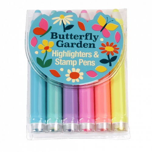 Highlighters & Pen Set<br> Rex London<br> Butterfly Garden