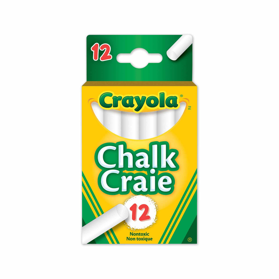 Crayola<br> Chalk (White)<br> 12 Pack