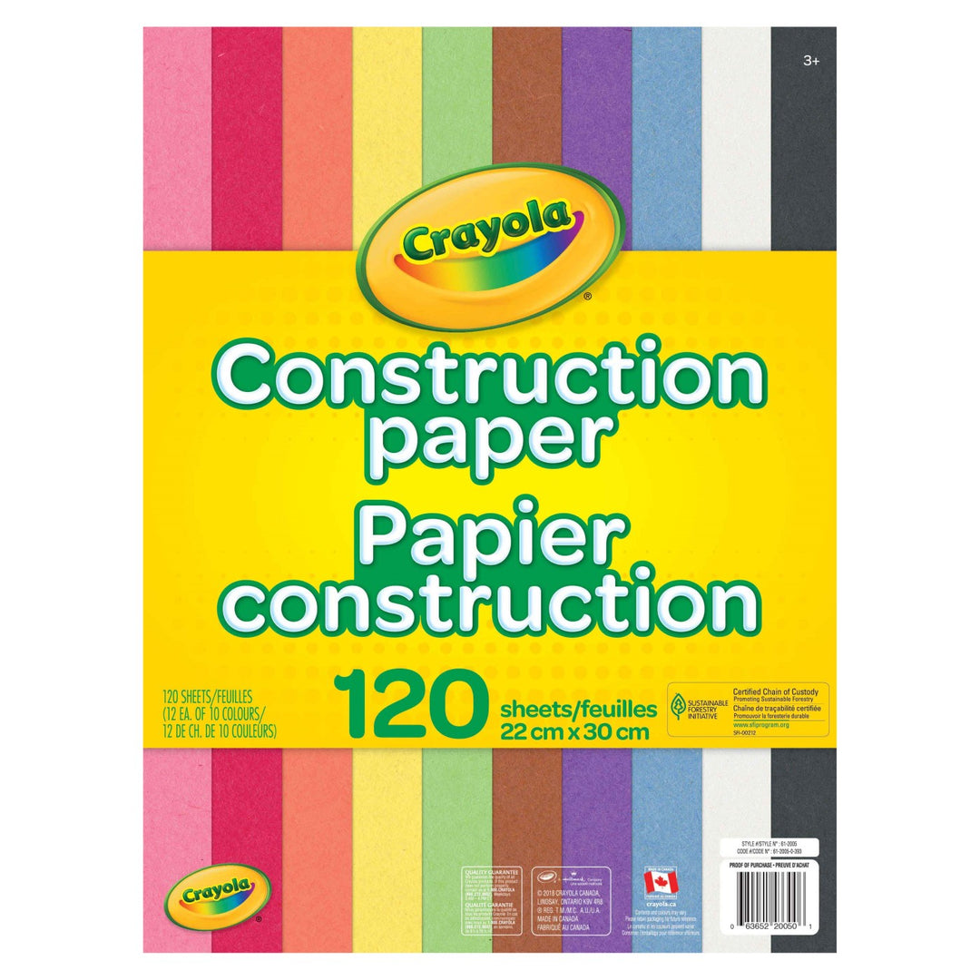 Crayola<br> Construction Paper<br> 120 Pages