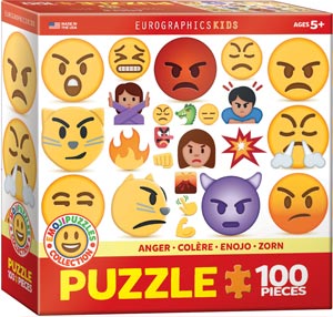 100 Pieces -  Anger Emoji Puzzle