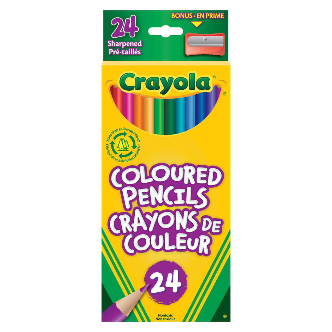 Crayola<br> Coloured Pencils<br> 24 Pack (with Sharpener)
