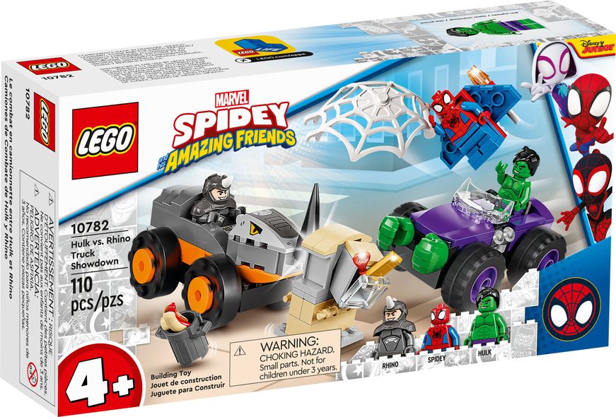 Lego Spider-Man Hulk VS Rhino Truck Showdown