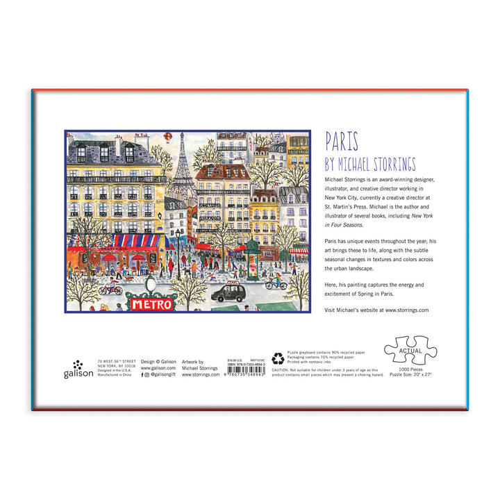 1000 Pieces<br> Jigsaw Puzzle<br> Paris