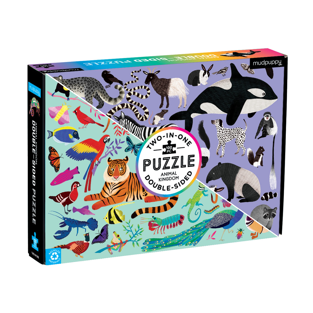 100 Pieces Animal Kingdom Double Sided