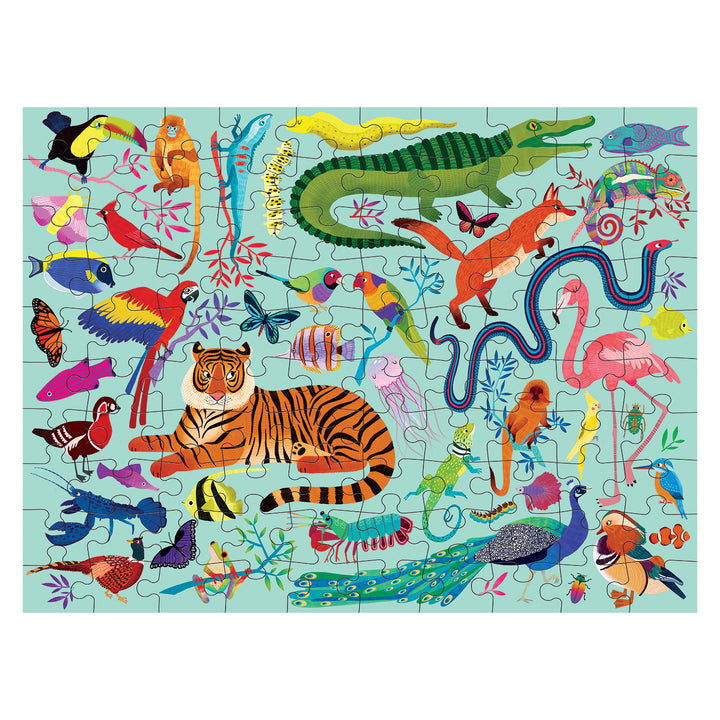 100 Pieces Animal Kingdom Double Sided