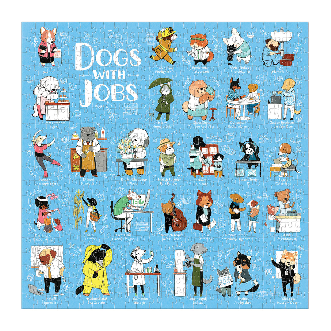 Jigsaw Puzzle<br> 500 Pieces<br> Dogs With Jobs