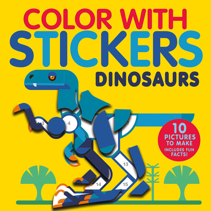 Sticker Book<br> Color With Stickers<br> Dinosaurs