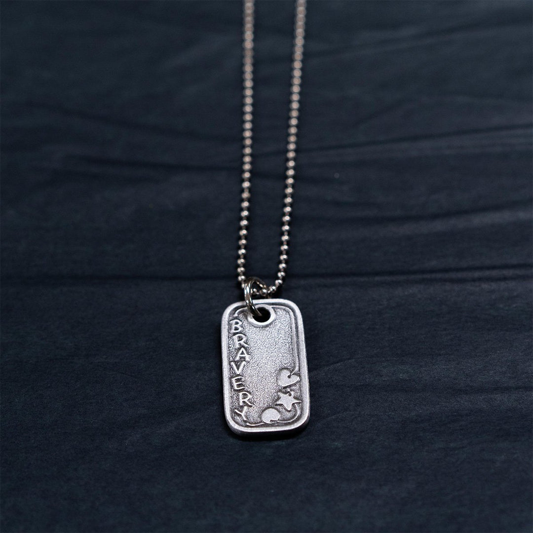 Necklace<br> Bravery Beads<br> (Dog Tag)