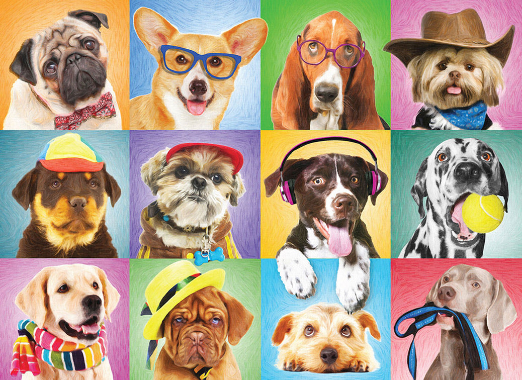 Jigsaw Puzzle<br> 300 Pieces<br> Silly Dogs
