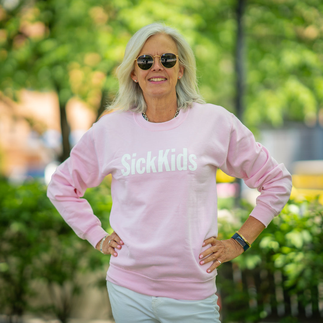 Adult<br> Crewneck Sweater<br> (Light Pink)