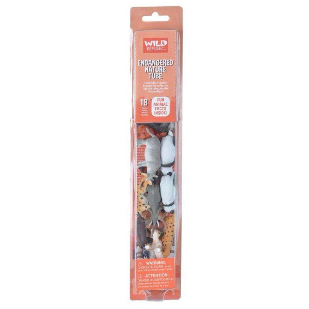 Wild Republic<br> Nature Tube<br> Endangered Animals<br> (18-Pieces)