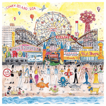 Jigsaw Puzzle<br> 500 Pieces<br> Summer at the Amusement Park