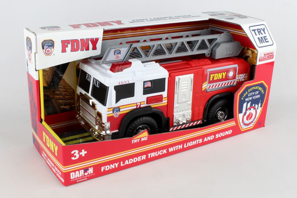 Fire Truck (With Lights and Sounds) - FDNY - 11"