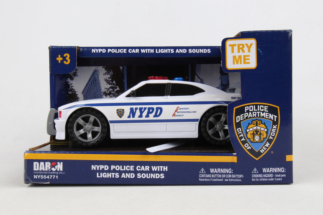 Daron<br> NYPD Police Car (7")<br> (with Lights and Sounds)