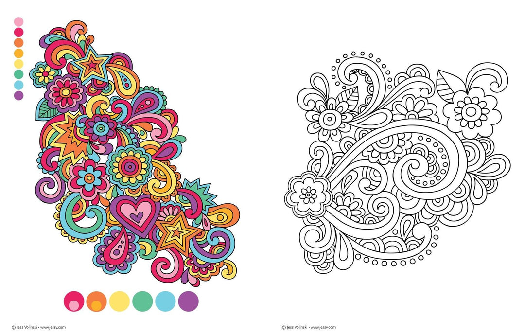 Activity Book<br> Notebook Doodles<br> Color Swirl