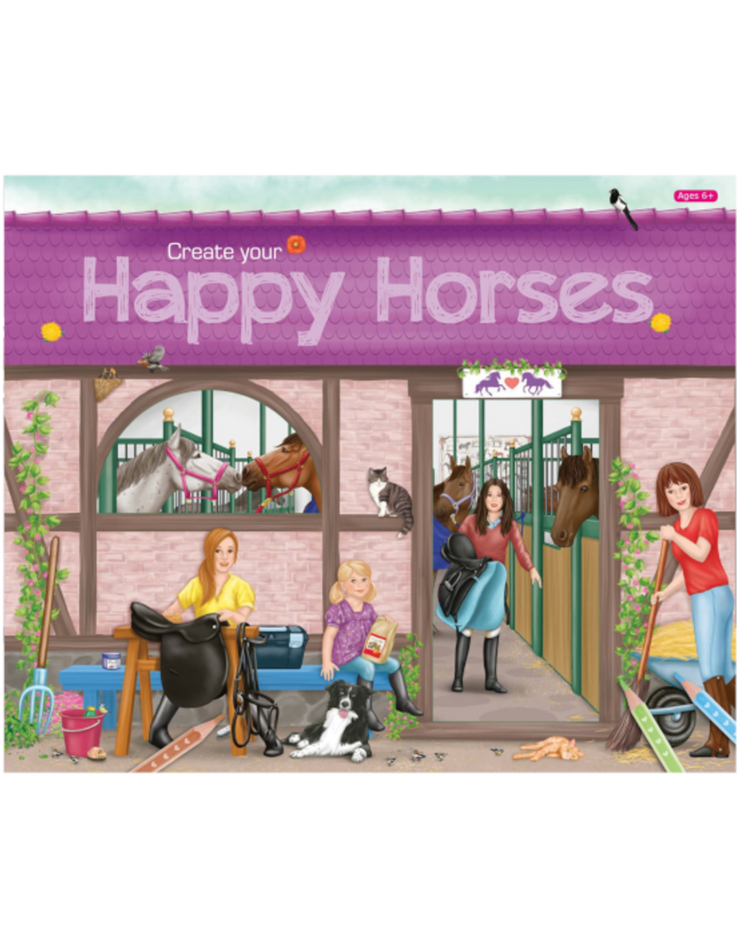 Sticker Book<br> Create Your<br> Happy Horses